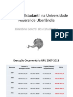 Assistência Estudantil Na Universidade Federal de Uberlândia