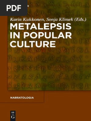 Kukkonen Karin And Klimek Sonja Ed Metalepsis In - 