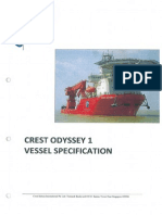 CREST ODYSSEY 1 - Specification For Accomodation and Facilities Details