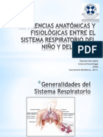 Sistema respiratorio infantil: características y diferencias con el adulto