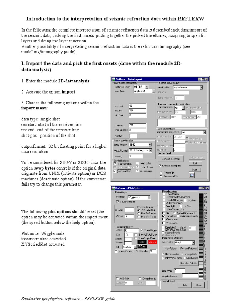 Introduction To The Interpretation Of Seismic Refraction Data Within
