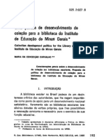 REB UFMG-9(2)1980-Uma Politica de Desenvolvimento de Colecao Para a Biblioteca Do Instituto de Educacao de Minas Gerais