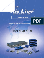 AirLive WMM-3000R Manual