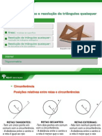 Circunferência, Áreas e Resolução de Triângulos Quaisquer: Slides