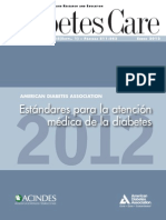 Estandares para La Atencion Medica de La Diabetes 2012