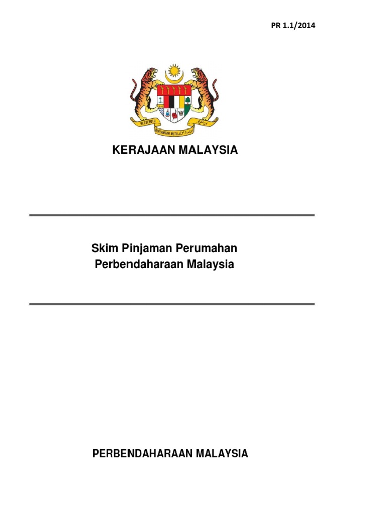 Kerajaan Malaysia Skim Pinjaman Perumahan Perbendaharaan Malaysia Pr1 1 2014
