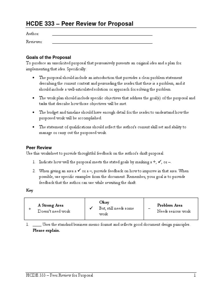 HCDE333 Peer Review Proposal | PDF | Processes | Cognitive Science