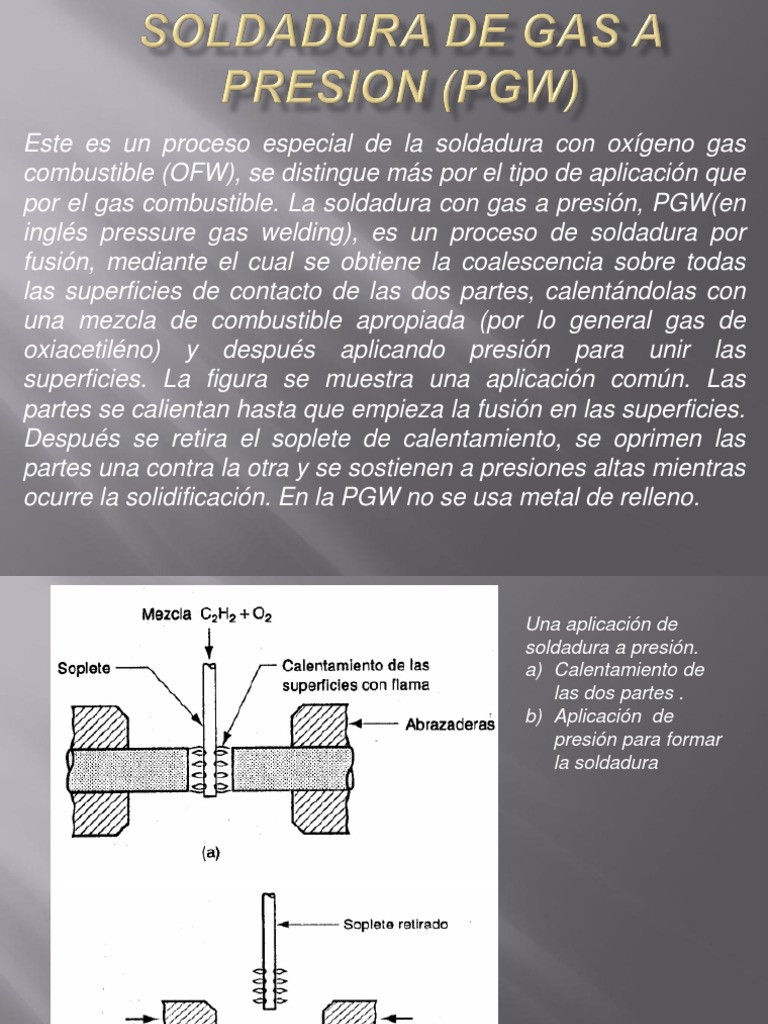 Soldadura De Gas A Presion Pgw