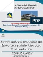 Estado Del Arte en Análisis de Estructuras y Materiales Para Pavimentación-phd Luis Guillermo Loria