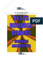 Dionisio Aeropagita - de Los Nombres Divinos