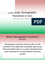 Demographic Transition in Iran