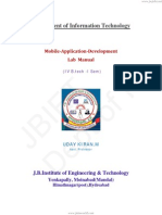 Mobile Application Development Lab Manual