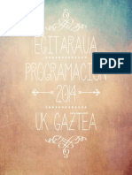 UK GAZTEDI 2014 / Egitaraua - Programa