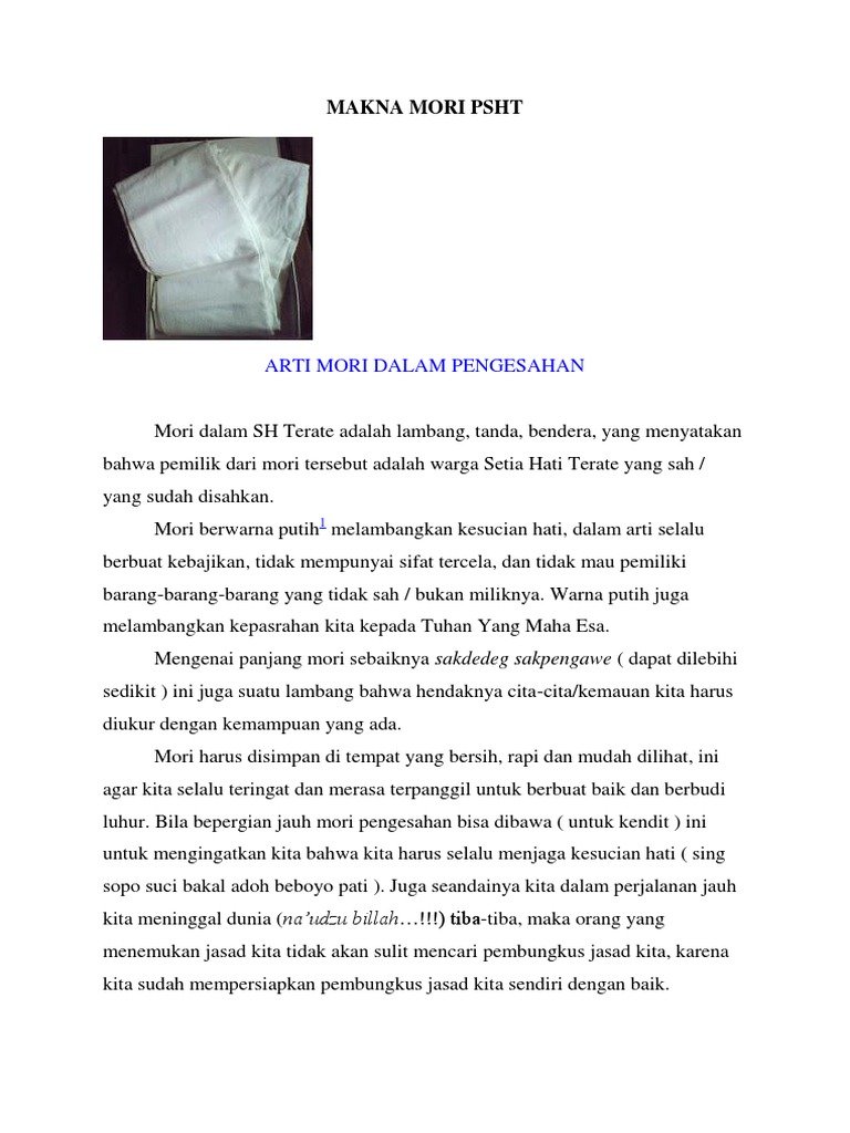 Makna Mori Psht