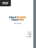 CitectSCADA CSV Include