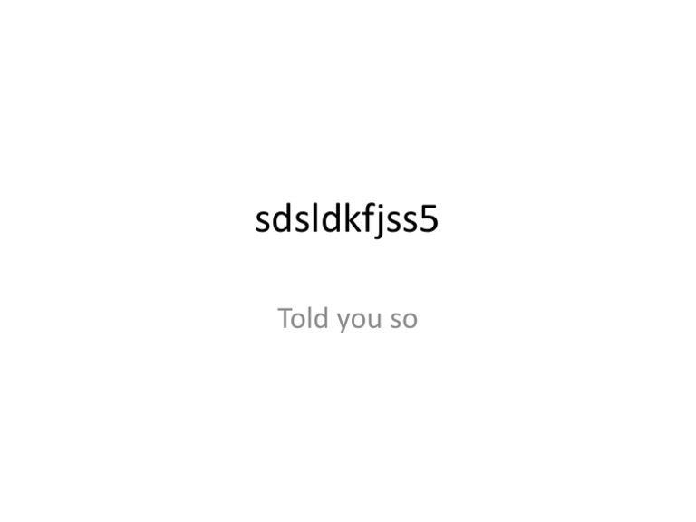 Told You So: Insights and Analysis | PDF