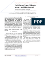 Review On Different Types Of Router Architecture And Flow Control