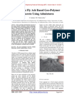 Study On Fly Ash Based Geo-Polymer Concrete Using Admixtures