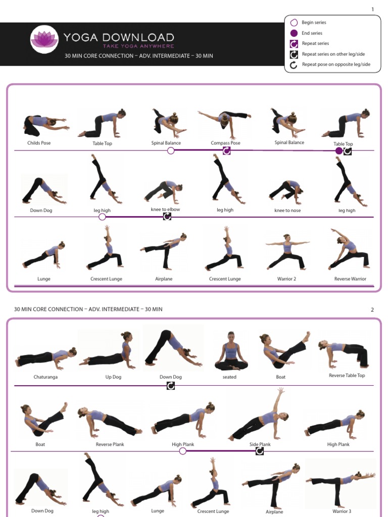 Advanced 30-Minute Core Yoga Series | PDF