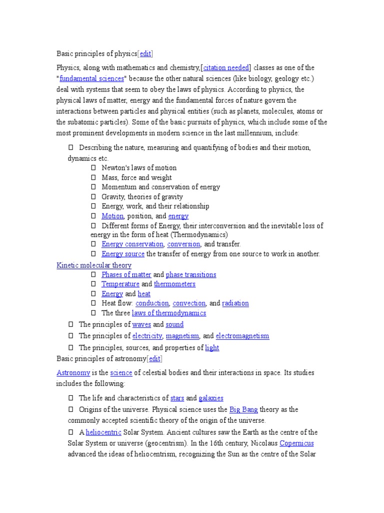 Fundamental Principles of Physics | PDF | Physics | Astronomy