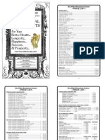 Mystiscal Products Price List 2010