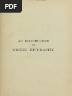 An Introduction To Greek Epigraphy (1905) | PDF | Epigraphy | Bracket