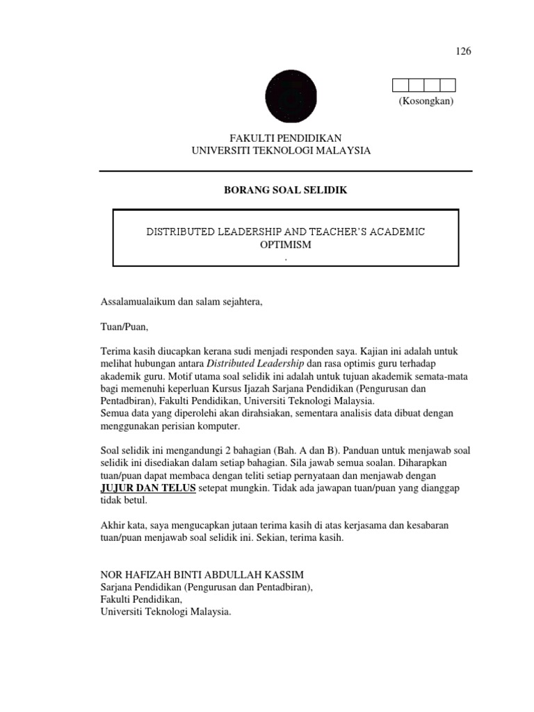 Questionnaire Leadership Pdf