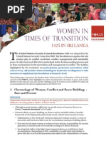 Women in times of transition. 1325 in Sri Lanka
