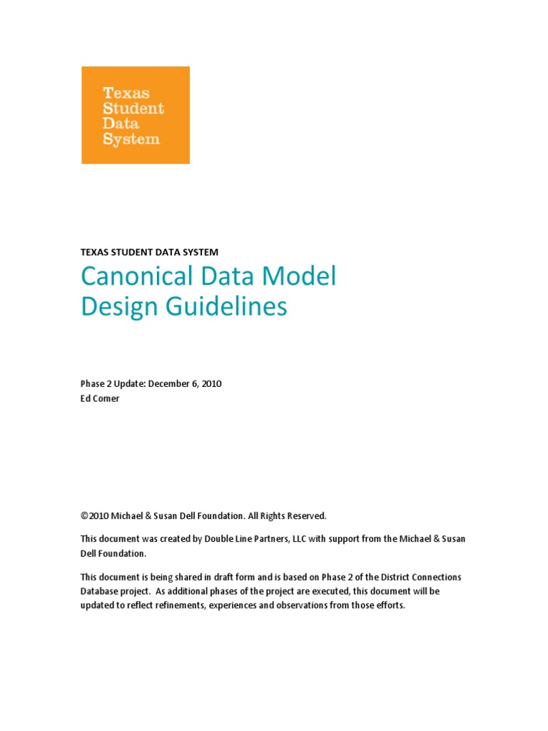 Public - TSDS - CDM Design Guidelines - Phase 2 | PDF | Xml Schema | Xml