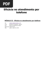 Apostila II Eficácia No Atendimento Por Telefone