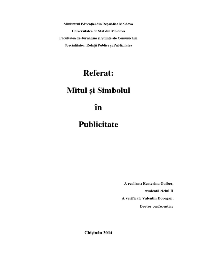 Mitul Și Simbolul În Publicitate 3 | PDF