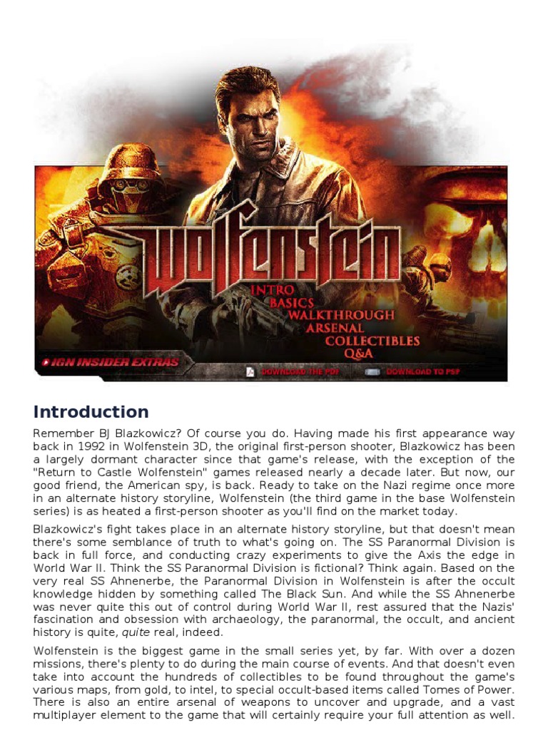 Knife - Wolfenstein: The New Order Guide - IGN