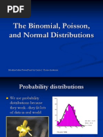 The Binomial, Poisson, and Normal Distributions