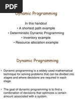 Dynammic Programming Shortest Route