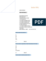 Indirect Boiler Efficiency Method Heat Balance