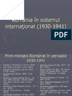 7 Romania in Sistemul International (1930-1941)