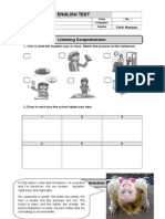 English Test: Listening Comprehension