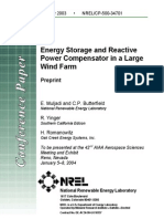 Energy Storage and Reactive Power Compensator in A Large Wind Farm