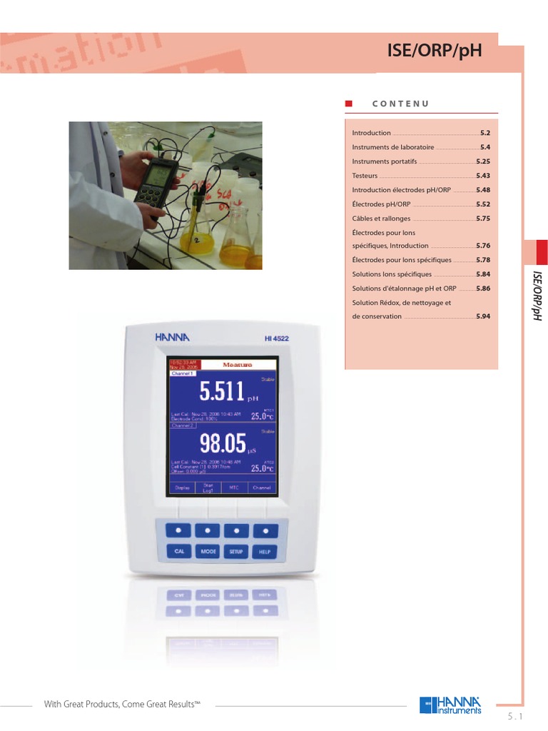 pH mètre pour la viande HI99163, Biotechnologie