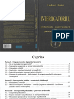 Interogatoriul - Psihologia Confruntării În Procesul Judiciar - T.butoi - 2005