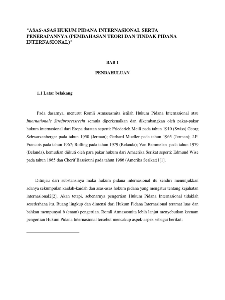 Asas Asas Hukum Internasional