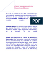 Concepto de Los Cuatro Estados Financieros Básicos