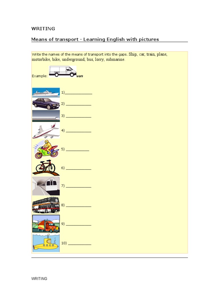 Essay land transport picture
