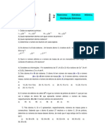 Exercícios: Estrutura Atômica, Distribuição Eletrônica: A B A (4x + 5) (2x + 2) B (5x 1) A