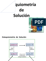 Estequiometría de Soluciones