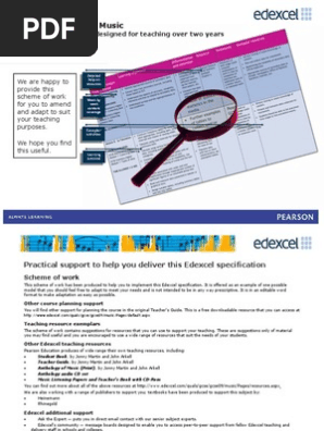 GCSE Music Editable Schemes of Work Linear
