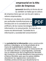 Filosofía Empresarial en La Alta Dirección de Empresas