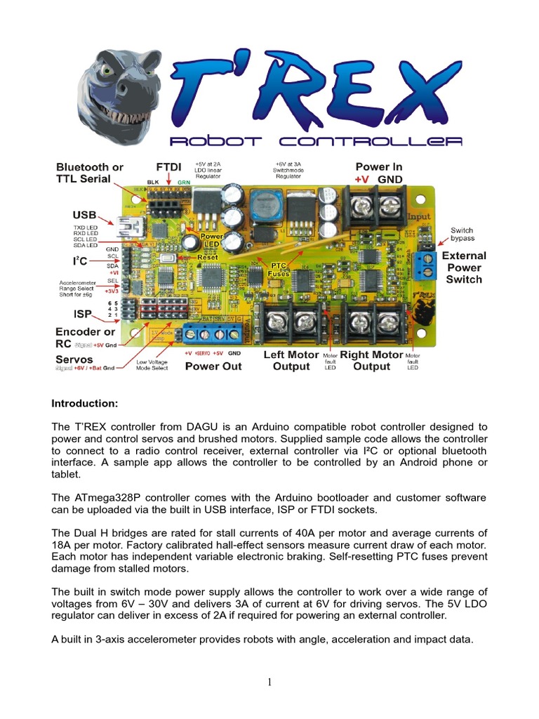 T’REX Controller Technical Overview | PDF | Electronics | Computer Hardware