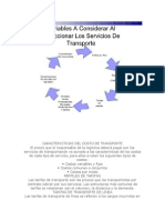 Caracteristicas Del Costo de Transporte Rosalba