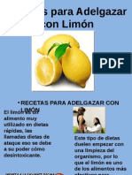 Recetas para Adelgazar Con Limón